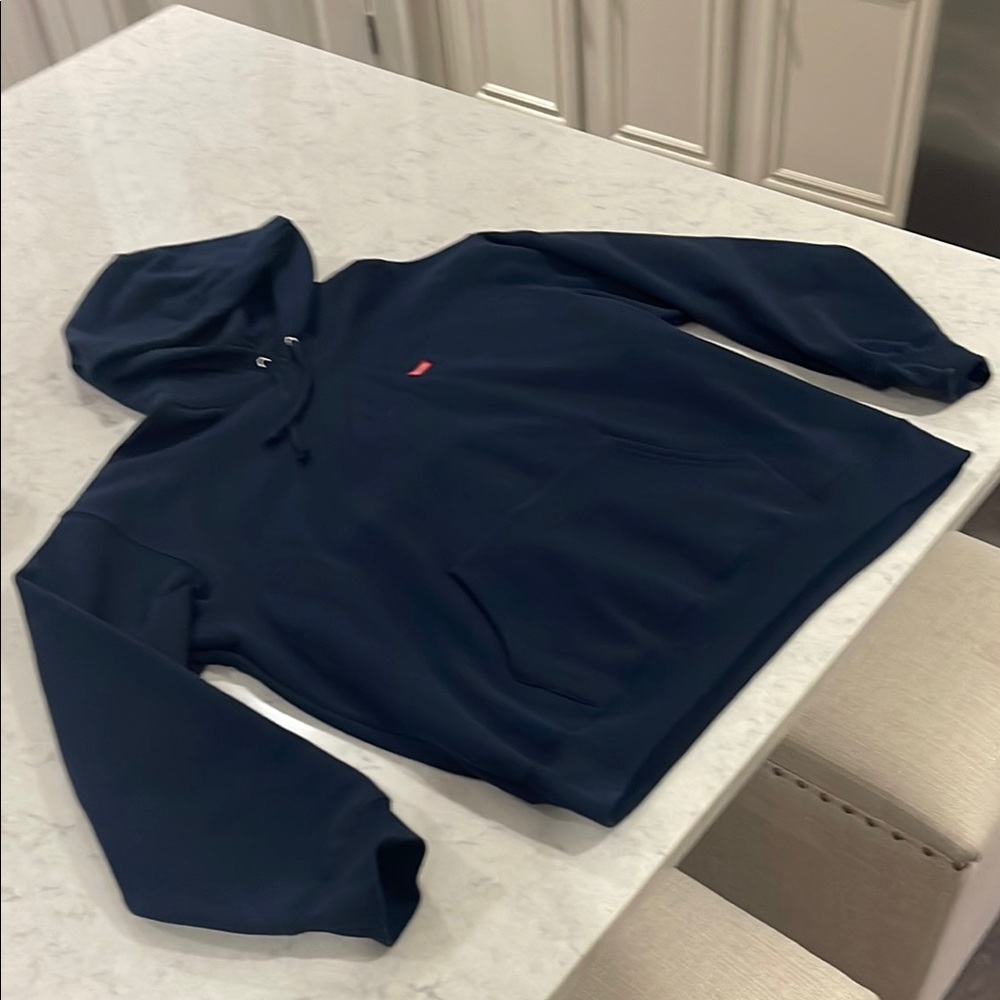 Supreme F/W 24 small box logo navy blue hoodie size XL worn once